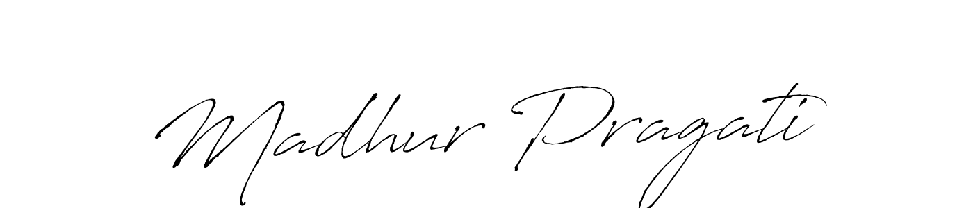 Also You can easily find your signature by using the search form. We will create Madhur Pragati name handwritten signature images for you free of cost using Antro_Vectra sign style. Madhur Pragati signature style 6 images and pictures png