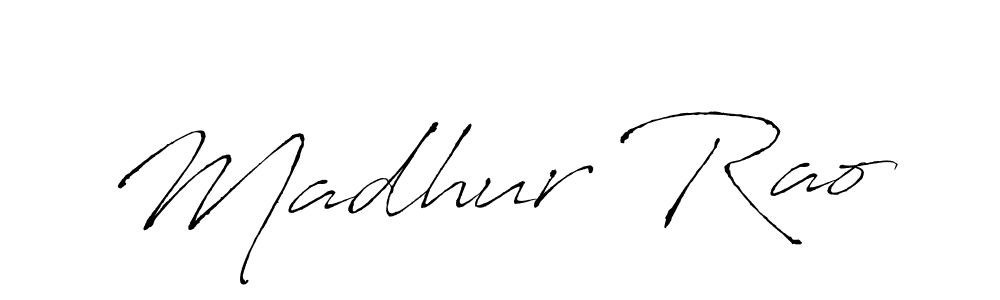 Create a beautiful signature design for name Madhur Rao. With this signature (Antro_Vectra) fonts, you can make a handwritten signature for free. Madhur Rao signature style 6 images and pictures png