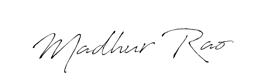 Create a beautiful signature design for name Madhur Rao. With this signature (Antro_Vectra) fonts, you can make a handwritten signature for free. Madhur Rao signature style 6 images and pictures png