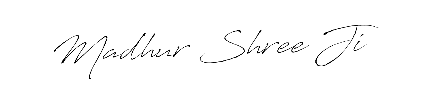 Use a signature maker to create a handwritten signature online. With this signature software, you can design (Antro_Vectra) your own signature for name Madhur Shree Ji. Madhur Shree Ji signature style 6 images and pictures png