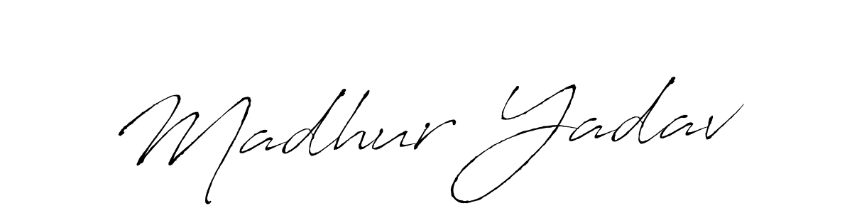 Similarly Antro_Vectra is the best handwritten signature design. Signature creator online .You can use it as an online autograph creator for name Madhur Yadav. Madhur Yadav signature style 6 images and pictures png