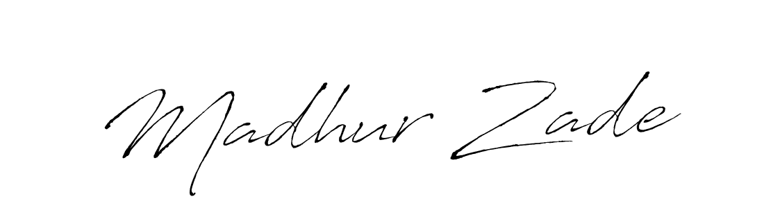 Design your own signature with our free online signature maker. With this signature software, you can create a handwritten (Antro_Vectra) signature for name Madhur Zade. Madhur Zade signature style 6 images and pictures png