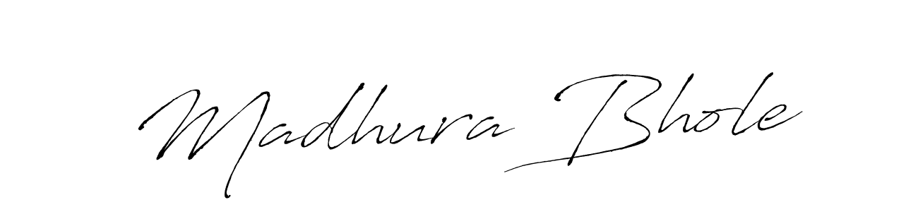 Design your own signature with our free online signature maker. With this signature software, you can create a handwritten (Antro_Vectra) signature for name Madhura Bhole. Madhura Bhole signature style 6 images and pictures png