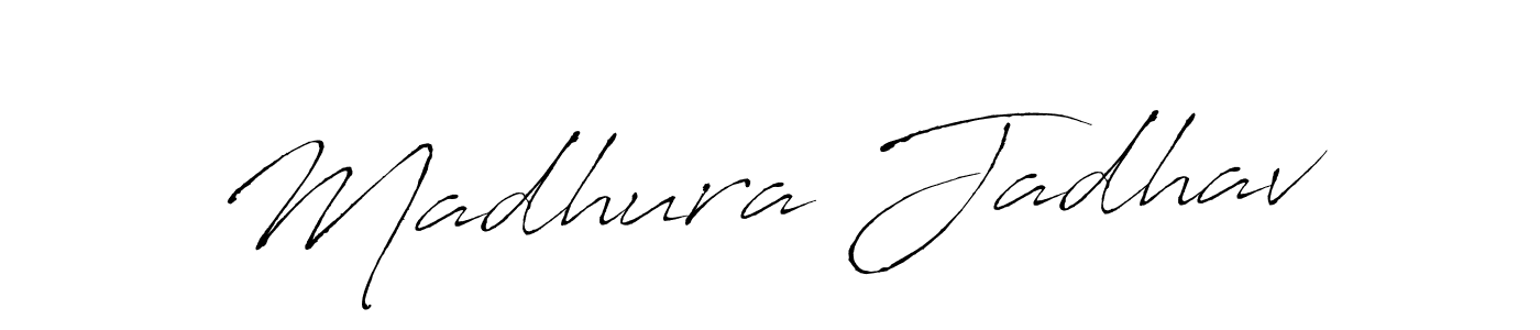 if you are searching for the best signature style for your name Madhura Jadhav. so please give up your signature search. here we have designed multiple signature styles  using Antro_Vectra. Madhura Jadhav signature style 6 images and pictures png