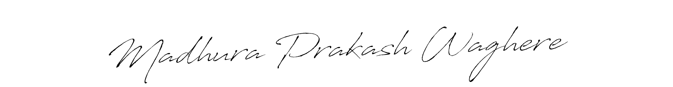 This is the best signature style for the Madhura Prakash Waghere name. Also you like these signature font (Antro_Vectra). Mix name signature. Madhura Prakash Waghere signature style 6 images and pictures png