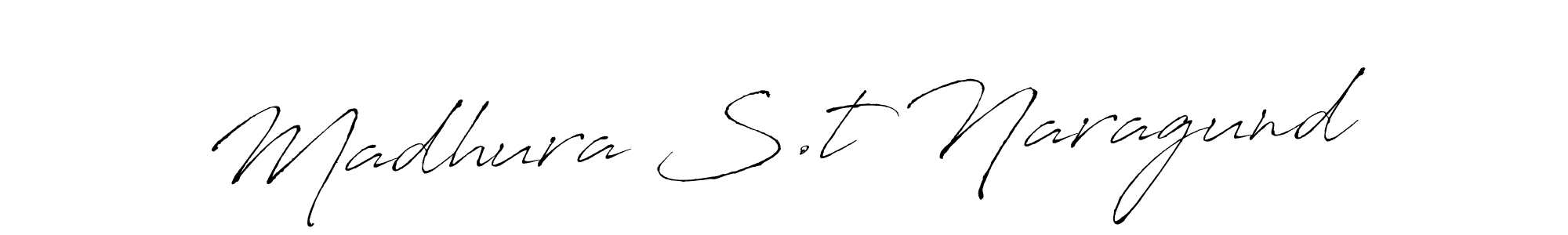 Also we have Madhura S.t Naragund name is the best signature style. Create professional handwritten signature collection using Antro_Vectra autograph style. Madhura S.t Naragund signature style 6 images and pictures png