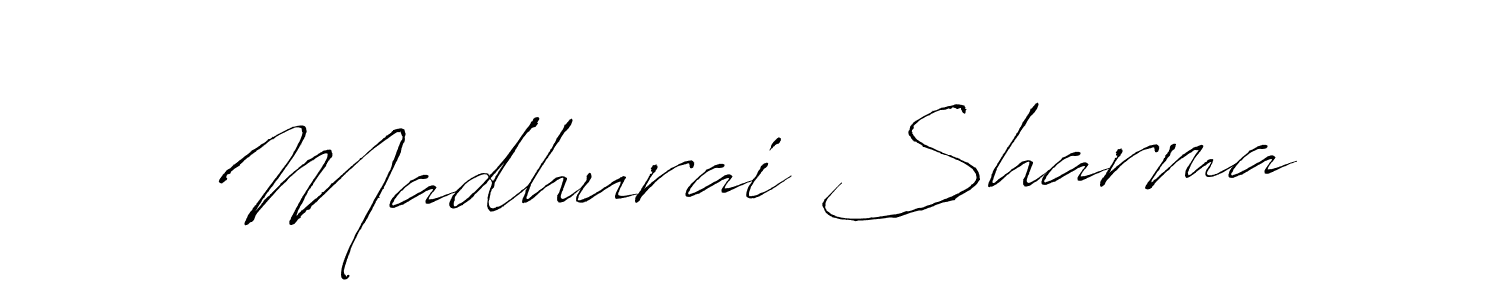 You should practise on your own different ways (Antro_Vectra) to write your name (Madhurai Sharma) in signature. don't let someone else do it for you. Madhurai Sharma signature style 6 images and pictures png