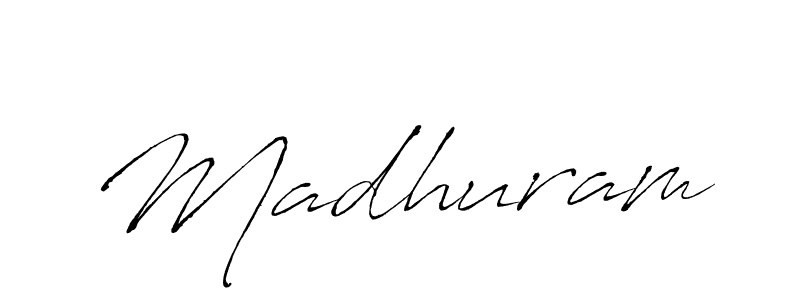 How to make Madhuram name signature. Use Antro_Vectra style for creating short signs online. This is the latest handwritten sign. Madhuram signature style 6 images and pictures png