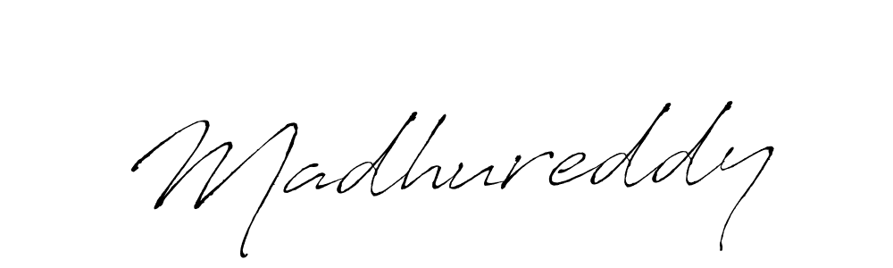 How to make Madhureddy signature? Antro_Vectra is a professional autograph style. Create handwritten signature for Madhureddy name. Madhureddy signature style 6 images and pictures png