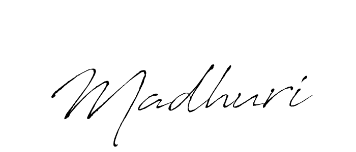 Design your own signature with our free online signature maker. With this signature software, you can create a handwritten (Antro_Vectra) signature for name Madhuri. Madhuri signature style 6 images and pictures png