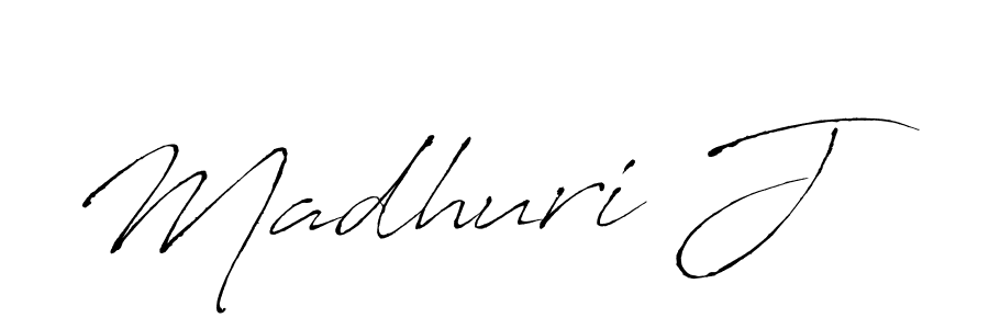 if you are searching for the best signature style for your name Madhuri J. so please give up your signature search. here we have designed multiple signature styles  using Antro_Vectra. Madhuri J signature style 6 images and pictures png