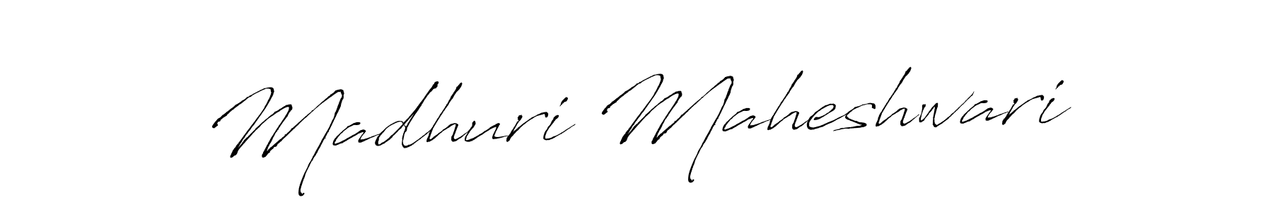 Madhuri Maheshwari stylish signature style. Best Handwritten Sign (Antro_Vectra) for my name. Handwritten Signature Collection Ideas for my name Madhuri Maheshwari. Madhuri Maheshwari signature style 6 images and pictures png