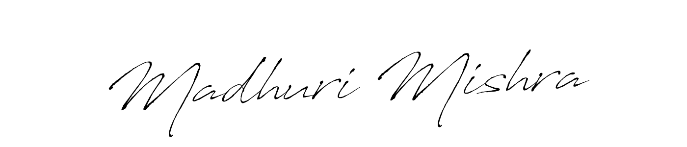 Antro_Vectra is a professional signature style that is perfect for those who want to add a touch of class to their signature. It is also a great choice for those who want to make their signature more unique. Get Madhuri Mishra name to fancy signature for free. Madhuri Mishra signature style 6 images and pictures png