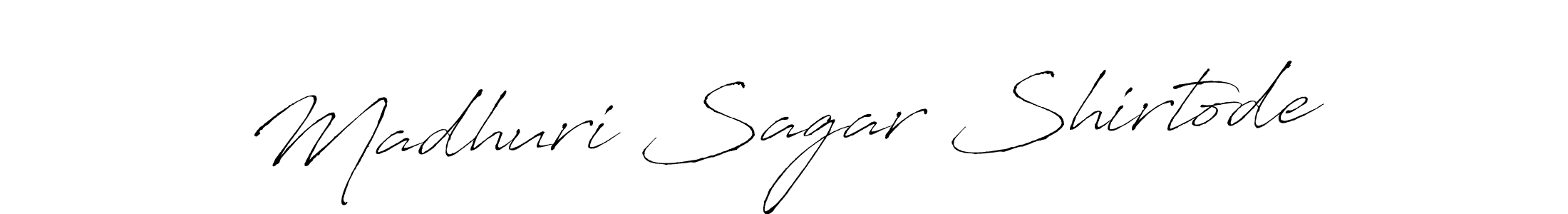 The best way (Antro_Vectra) to make a short signature is to pick only two or three words in your name. The name Madhuri Sagar Shirtode include a total of six letters. For converting this name. Madhuri Sagar Shirtode signature style 6 images and pictures png