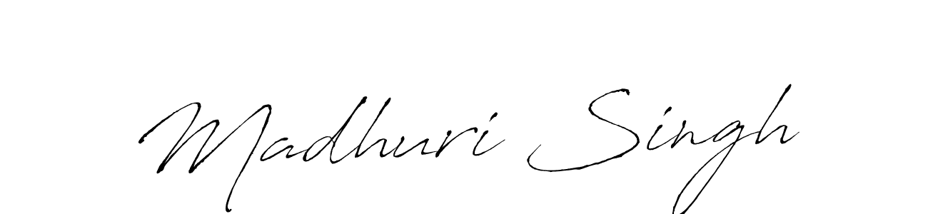 Create a beautiful signature design for name Madhuri Singh. With this signature (Antro_Vectra) fonts, you can make a handwritten signature for free. Madhuri Singh signature style 6 images and pictures png