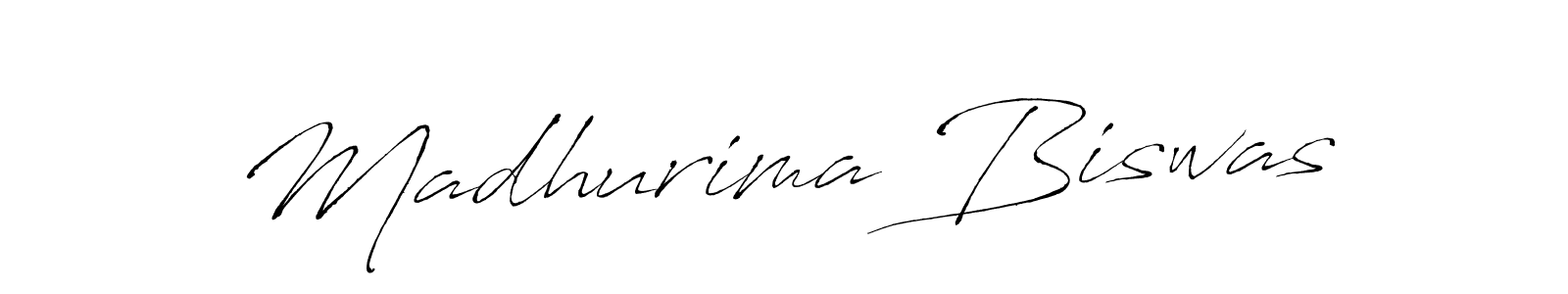 Make a beautiful signature design for name Madhurima Biswas. With this signature (Antro_Vectra) style, you can create a handwritten signature for free. Madhurima Biswas signature style 6 images and pictures png