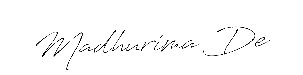 It looks lik you need a new signature style for name Madhurima De. Design unique handwritten (Antro_Vectra) signature with our free signature maker in just a few clicks. Madhurima De signature style 6 images and pictures png