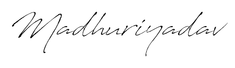 Antro_Vectra is a professional signature style that is perfect for those who want to add a touch of class to their signature. Get Madhuriyadav name fancy signature for free. Madhuriyadav signature style 6 images and pictures png