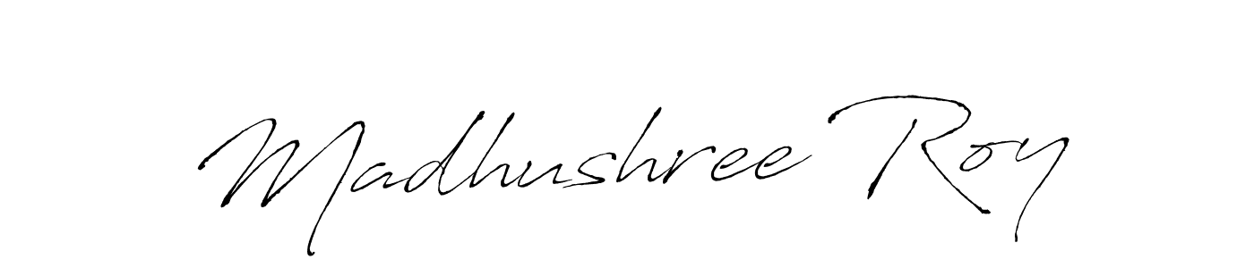 You should practise on your own different ways (Antro_Vectra) to write your name (Madhushree Roy) in signature. don't let someone else do it for you. Madhushree Roy signature style 6 images and pictures png