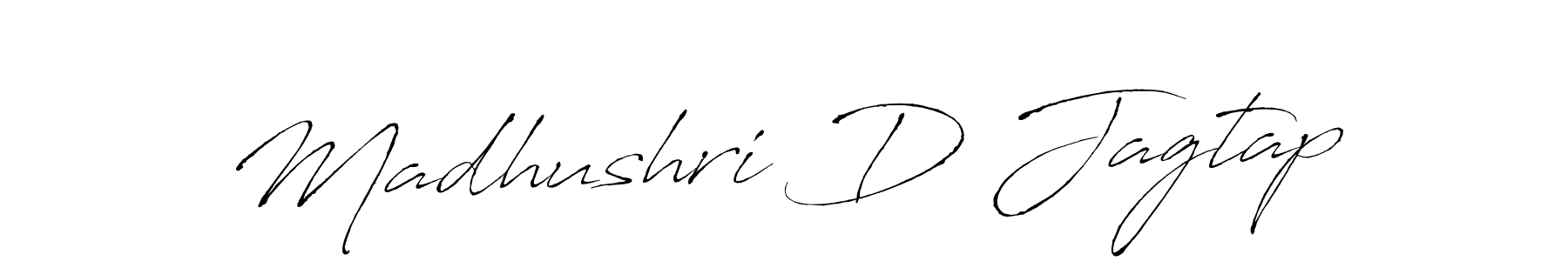 Design your own signature with our free online signature maker. With this signature software, you can create a handwritten (Antro_Vectra) signature for name Madhushri D Jagtap. Madhushri D Jagtap signature style 6 images and pictures png