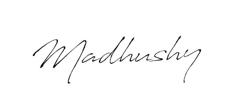 How to make Madhushy signature? Antro_Vectra is a professional autograph style. Create handwritten signature for Madhushy name. Madhushy signature style 6 images and pictures png