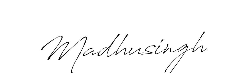 The best way (Antro_Vectra) to make a short signature is to pick only two or three words in your name. The name Madhusingh include a total of six letters. For converting this name. Madhusingh signature style 6 images and pictures png