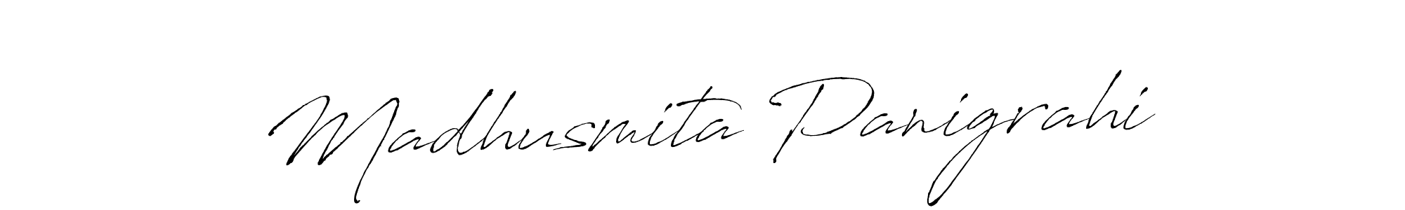 Antro_Vectra is a professional signature style that is perfect for those who want to add a touch of class to their signature. It is also a great choice for those who want to make their signature more unique. Get Madhusmita Panigrahi name to fancy signature for free. Madhusmita Panigrahi signature style 6 images and pictures png