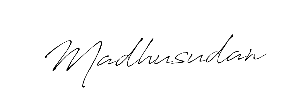 How to make Madhusudan signature? Antro_Vectra is a professional autograph style. Create handwritten signature for Madhusudan name. Madhusudan signature style 6 images and pictures png