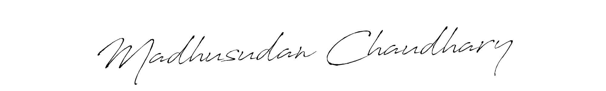 It looks lik you need a new signature style for name Madhusudan Chaudhary. Design unique handwritten (Antro_Vectra) signature with our free signature maker in just a few clicks. Madhusudan Chaudhary signature style 6 images and pictures png