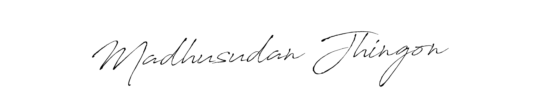 Here are the top 10 professional signature styles for the name Madhusudan Jhingon. These are the best autograph styles you can use for your name. Madhusudan Jhingon signature style 6 images and pictures png