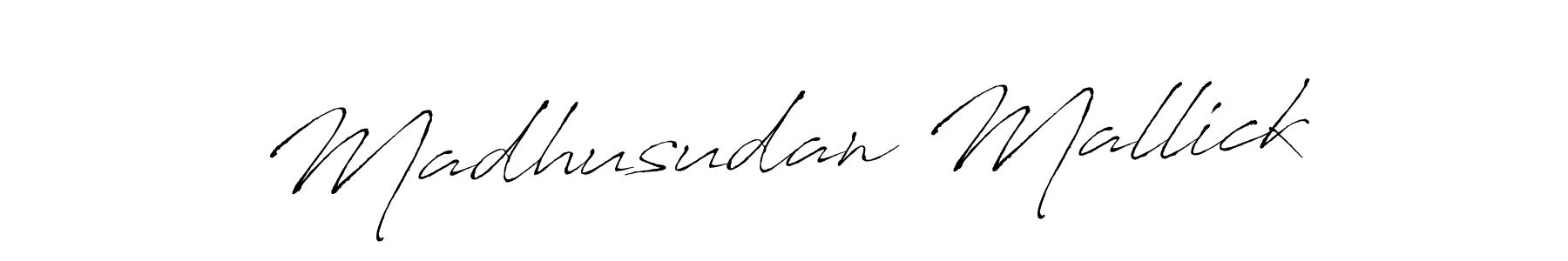 Madhusudan Mallick stylish signature style. Best Handwritten Sign (Antro_Vectra) for my name. Handwritten Signature Collection Ideas for my name Madhusudan Mallick. Madhusudan Mallick signature style 6 images and pictures png