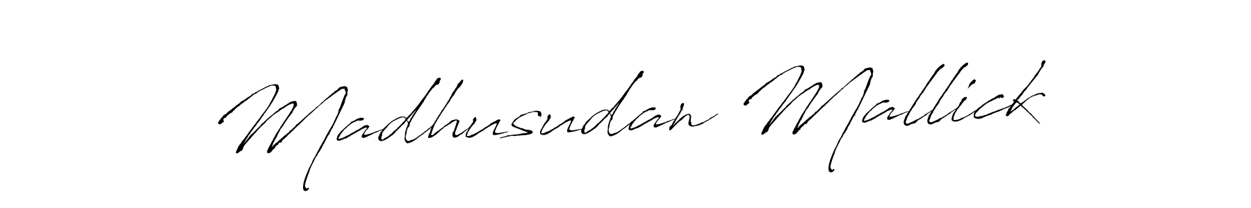 Create a beautiful signature design for name Madhusudan Mallick. With this signature (Antro_Vectra) fonts, you can make a handwritten signature for free. Madhusudan Mallick signature style 6 images and pictures png