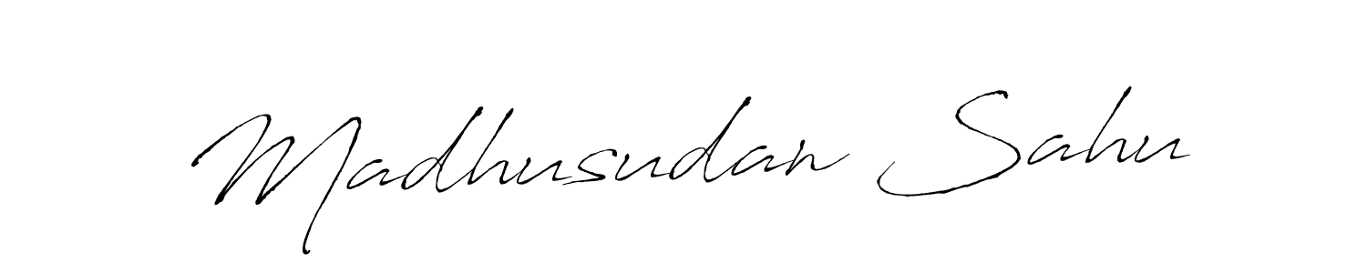 The best way (Antro_Vectra) to make a short signature is to pick only two or three words in your name. The name Madhusudan Sahu include a total of six letters. For converting this name. Madhusudan Sahu signature style 6 images and pictures png
