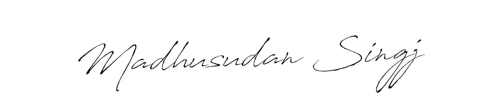 Make a beautiful signature design for name Madhusudan Singj. Use this online signature maker to create a handwritten signature for free. Madhusudan Singj signature style 6 images and pictures png