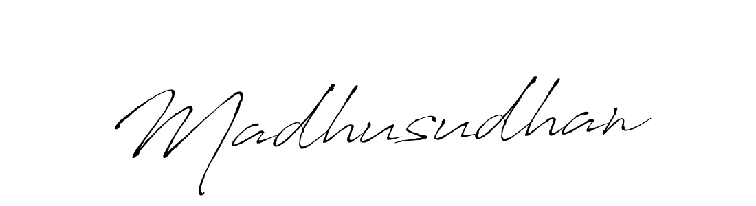 Madhusudhan stylish signature style. Best Handwritten Sign (Antro_Vectra) for my name. Handwritten Signature Collection Ideas for my name Madhusudhan. Madhusudhan signature style 6 images and pictures png