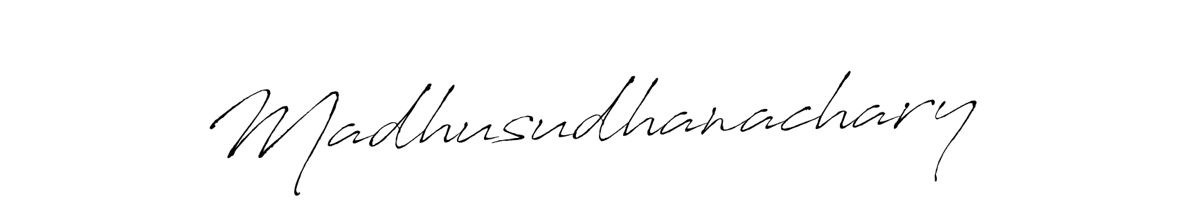 You should practise on your own different ways (Antro_Vectra) to write your name (Madhusudhanachary) in signature. don't let someone else do it for you. Madhusudhanachary signature style 6 images and pictures png