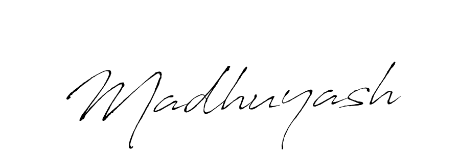 The best way (Antro_Vectra) to make a short signature is to pick only two or three words in your name. The name Madhuyash include a total of six letters. For converting this name. Madhuyash signature style 6 images and pictures png