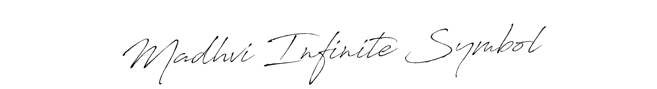 Create a beautiful signature design for name Madhvi Infinite Symbol. With this signature (Antro_Vectra) fonts, you can make a handwritten signature for free. Madhvi Infinite Symbol signature style 6 images and pictures png