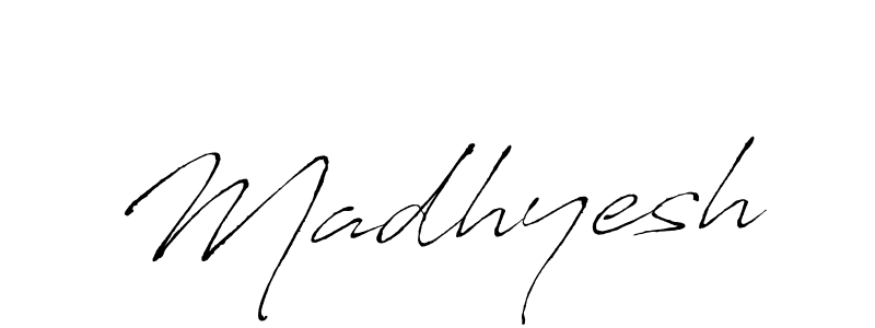 Make a beautiful signature design for name Madhyesh. With this signature (Antro_Vectra) style, you can create a handwritten signature for free. Madhyesh signature style 6 images and pictures png