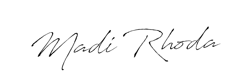 Antro_Vectra is a professional signature style that is perfect for those who want to add a touch of class to their signature. It is also a great choice for those who want to make their signature more unique. Get Madi Rhoda name to fancy signature for free. Madi Rhoda signature style 6 images and pictures png