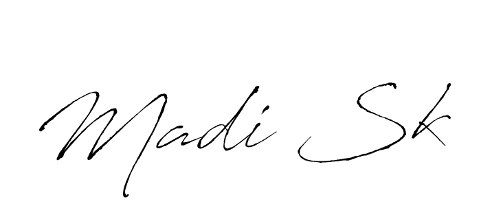 This is the best signature style for the Madi Sk name. Also you like these signature font (Antro_Vectra). Mix name signature. Madi Sk signature style 6 images and pictures png