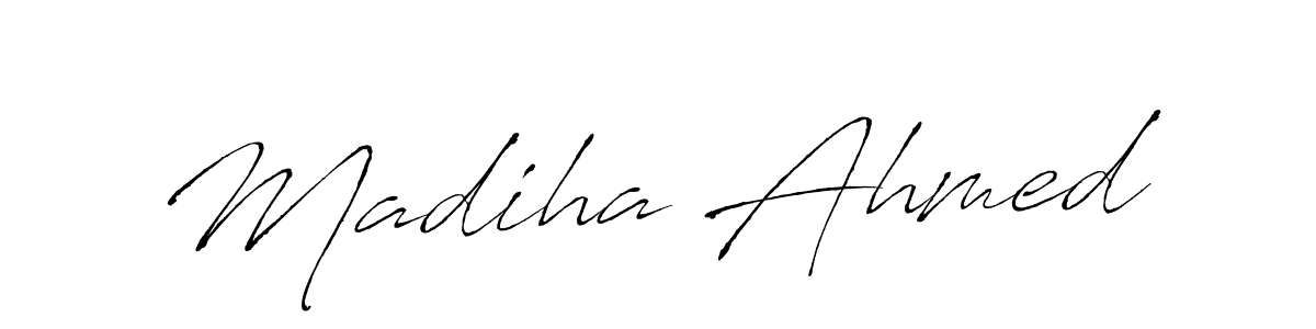 You should practise on your own different ways (Antro_Vectra) to write your name (Madiha Ahmed) in signature. don't let someone else do it for you. Madiha Ahmed signature style 6 images and pictures png