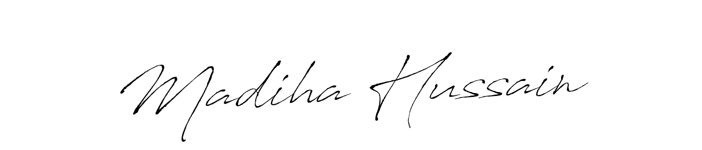 Use a signature maker to create a handwritten signature online. With this signature software, you can design (Antro_Vectra) your own signature for name Madiha Hussain. Madiha Hussain signature style 6 images and pictures png