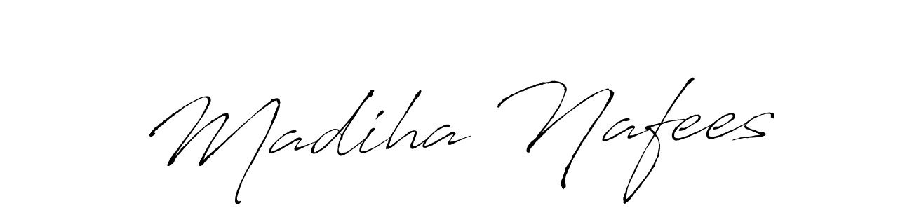 You can use this online signature creator to create a handwritten signature for the name Madiha Nafees. This is the best online autograph maker. Madiha Nafees signature style 6 images and pictures png