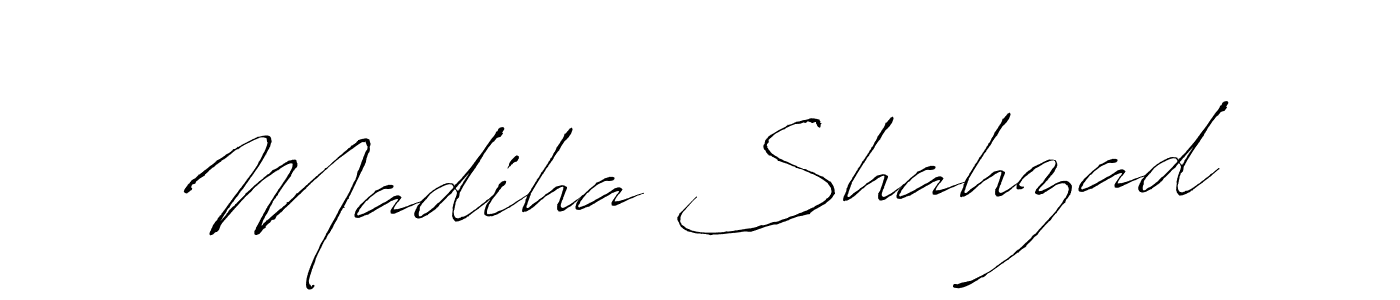 Make a short Madiha Shahzad signature style. Manage your documents anywhere anytime using Antro_Vectra. Create and add eSignatures, submit forms, share and send files easily. Madiha Shahzad signature style 6 images and pictures png