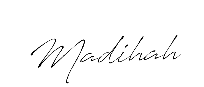 Madihah stylish signature style. Best Handwritten Sign (Antro_Vectra) for my name. Handwritten Signature Collection Ideas for my name Madihah. Madihah signature style 6 images and pictures png
