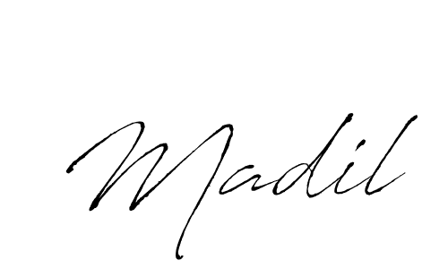 if you are searching for the best signature style for your name Madil. so please give up your signature search. here we have designed multiple signature styles  using Antro_Vectra. Madil signature style 6 images and pictures png