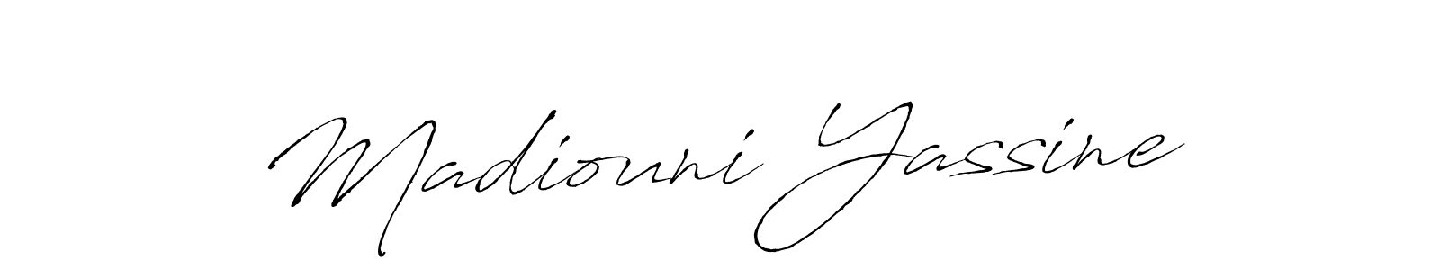 Madiouni Yassine stylish signature style. Best Handwritten Sign (Antro_Vectra) for my name. Handwritten Signature Collection Ideas for my name Madiouni Yassine. Madiouni Yassine signature style 6 images and pictures png