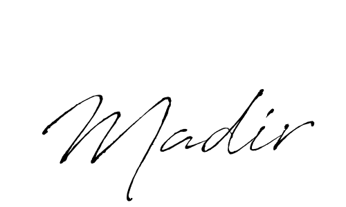 Madir stylish signature style. Best Handwritten Sign (Antro_Vectra) for my name. Handwritten Signature Collection Ideas for my name Madir. Madir signature style 6 images and pictures png