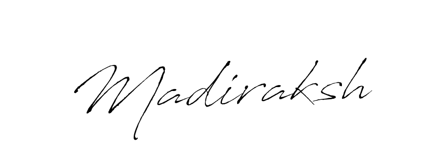 Make a beautiful signature design for name Madiraksh. With this signature (Antro_Vectra) style, you can create a handwritten signature for free. Madiraksh signature style 6 images and pictures png